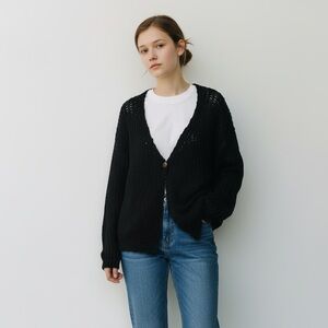 Etre Made in Italy knit 100% cotton cozy cardigan sweater